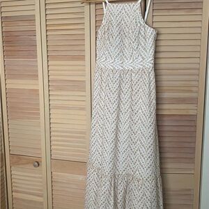 Lilly Pulitzer Charlese Eyelet Halter Maxi Dress Size 0